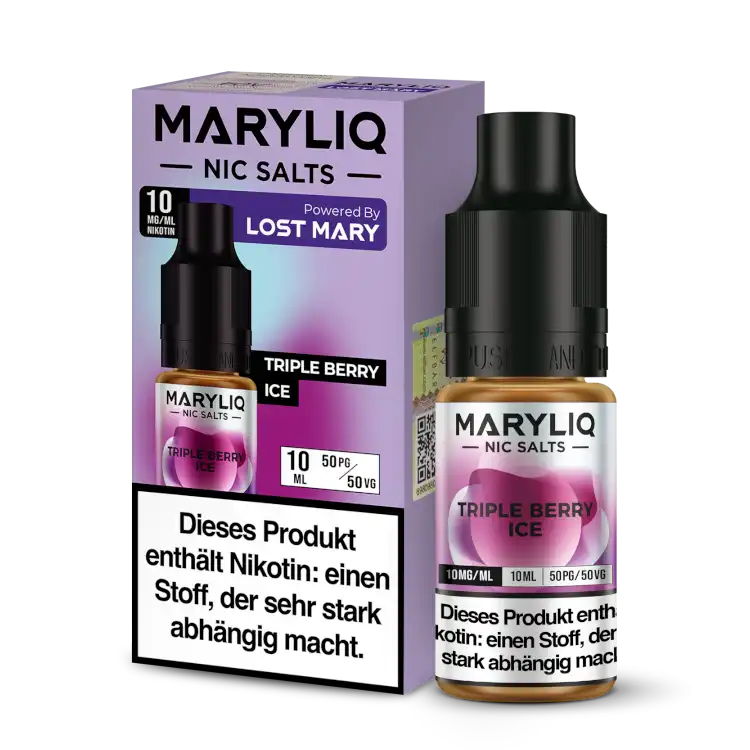 MARYLIQ Nikotinsalz Liquid 10ml - Triple Berry Ice 10 mg