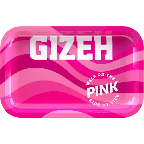 Metal Rolling Tray Medium Pink