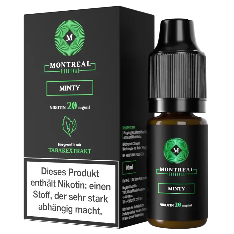 Montreal Original Nikotinsalz Liquid 10ml - Minty 20mg