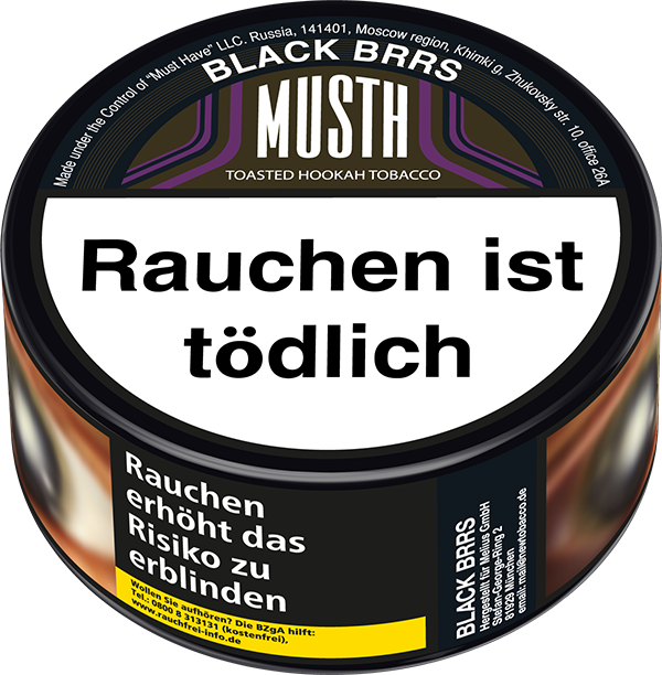 Shisha Tabak MustH 25g Black Brrs