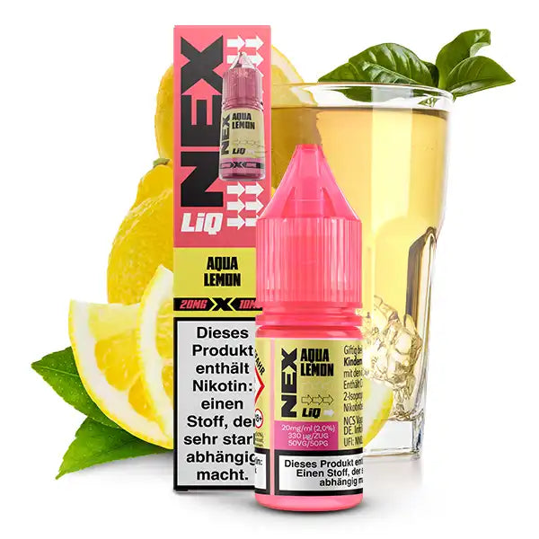 NexLiq Nikotinsalz Liquid 10ml - Auqa Lemon 10mg