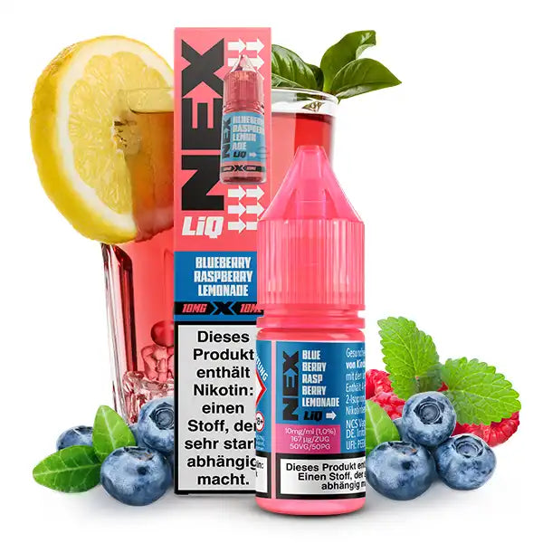 NexLiq Nikotinsalz Liquid 10ml - Blueberry Raspberry Lemonade 10mg