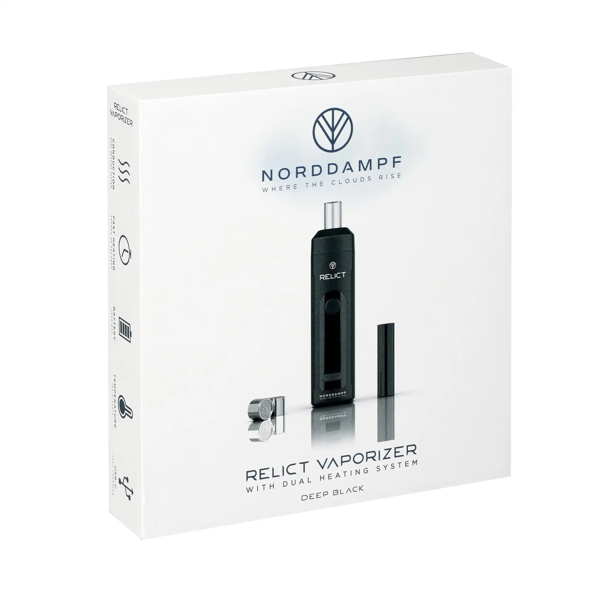 Norddampf Relict Vaporizer - Deep-Black Shisha Revolution Norddampf Relict Vaporizer - Deep-Black Shisha Revolution