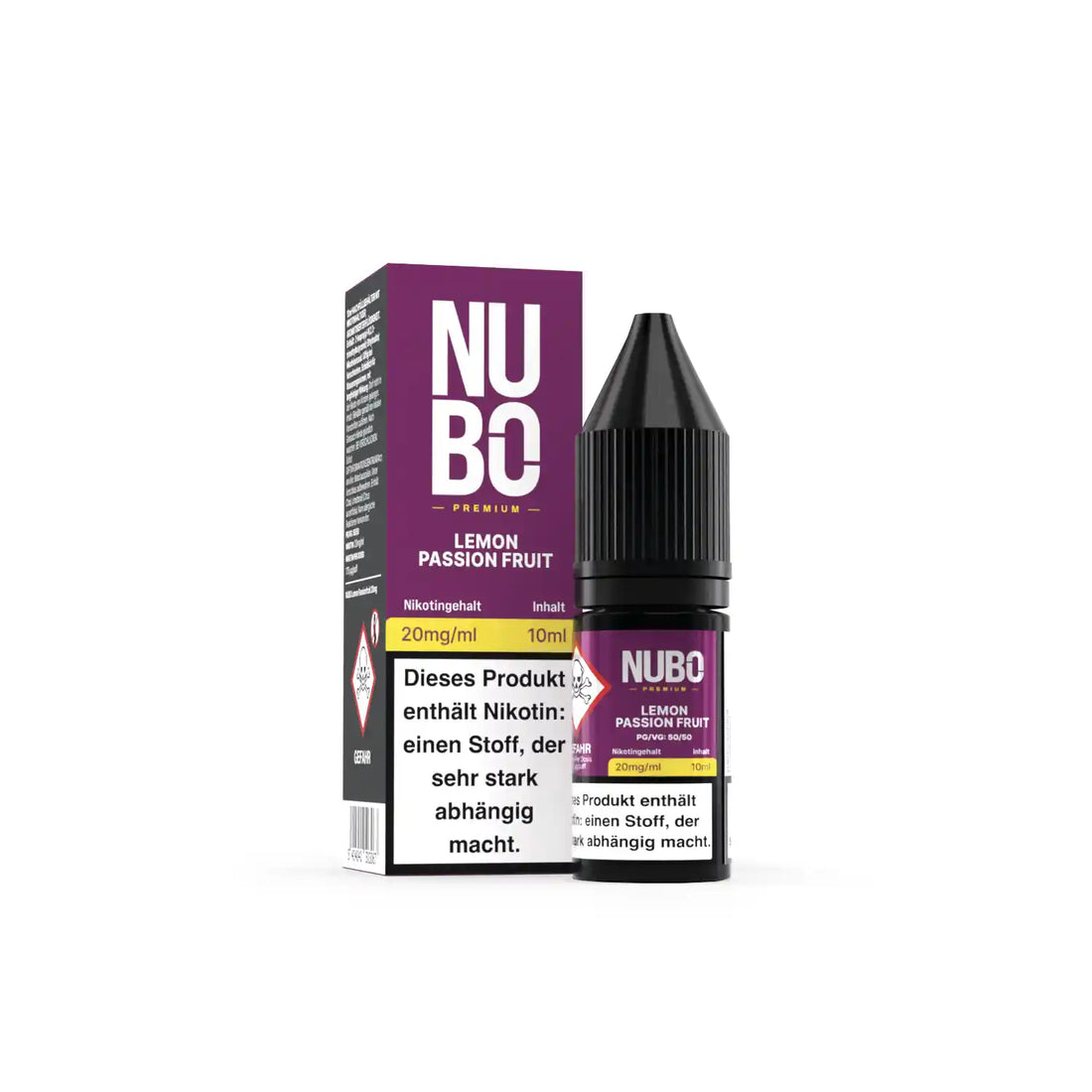 Nubo Nikotinsalz Liquid 10ml - Lemon Passionfruit 20mg
