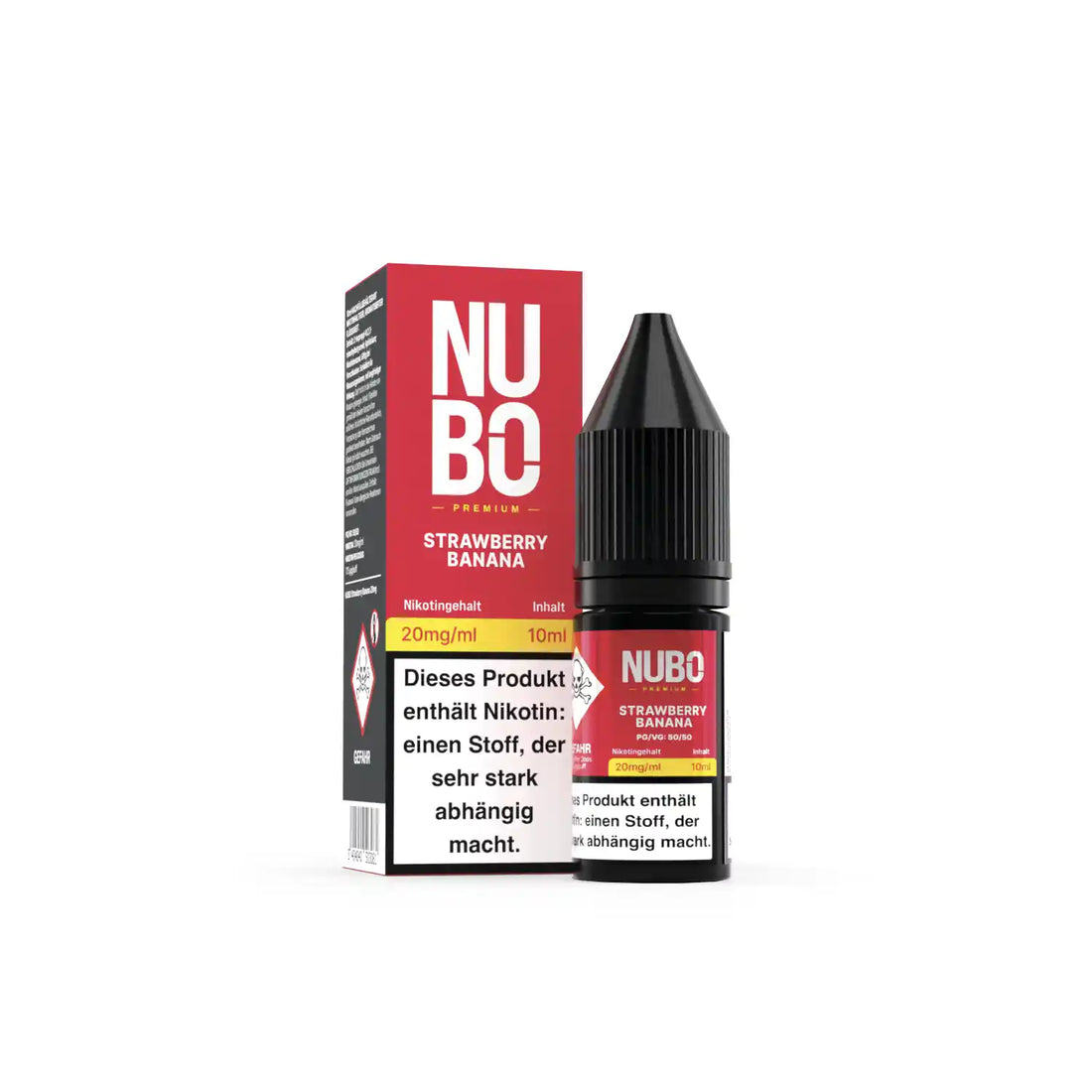 Nubo Nikotinsalz Liquid 10ml - Strawberry Banana 20mg