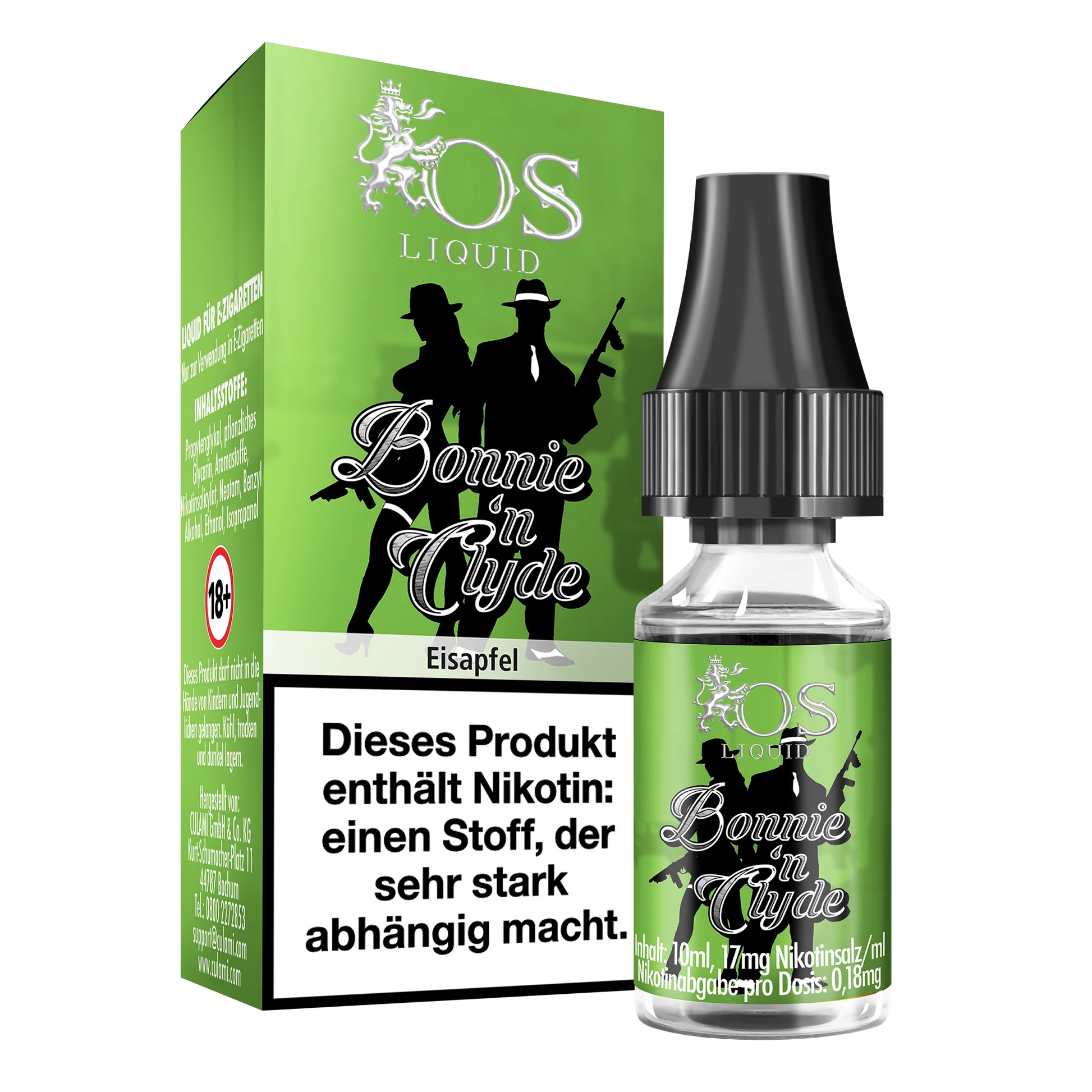 Os Nikotinsalz Liquid 10ml - Bonnie & Clyde