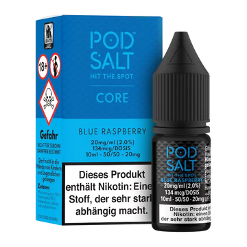 POD SALT Nikotinsalz Liquid 10 ml Blue Raspberry 20 mg