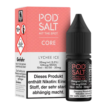 POD SALT Nikotinsalz Liquid 10 ml Lychee Ice 20 mg