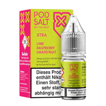 POD SALT Nikotinsalz Liquid 10 ml Lime Raspberry Grapefruit 20 mg