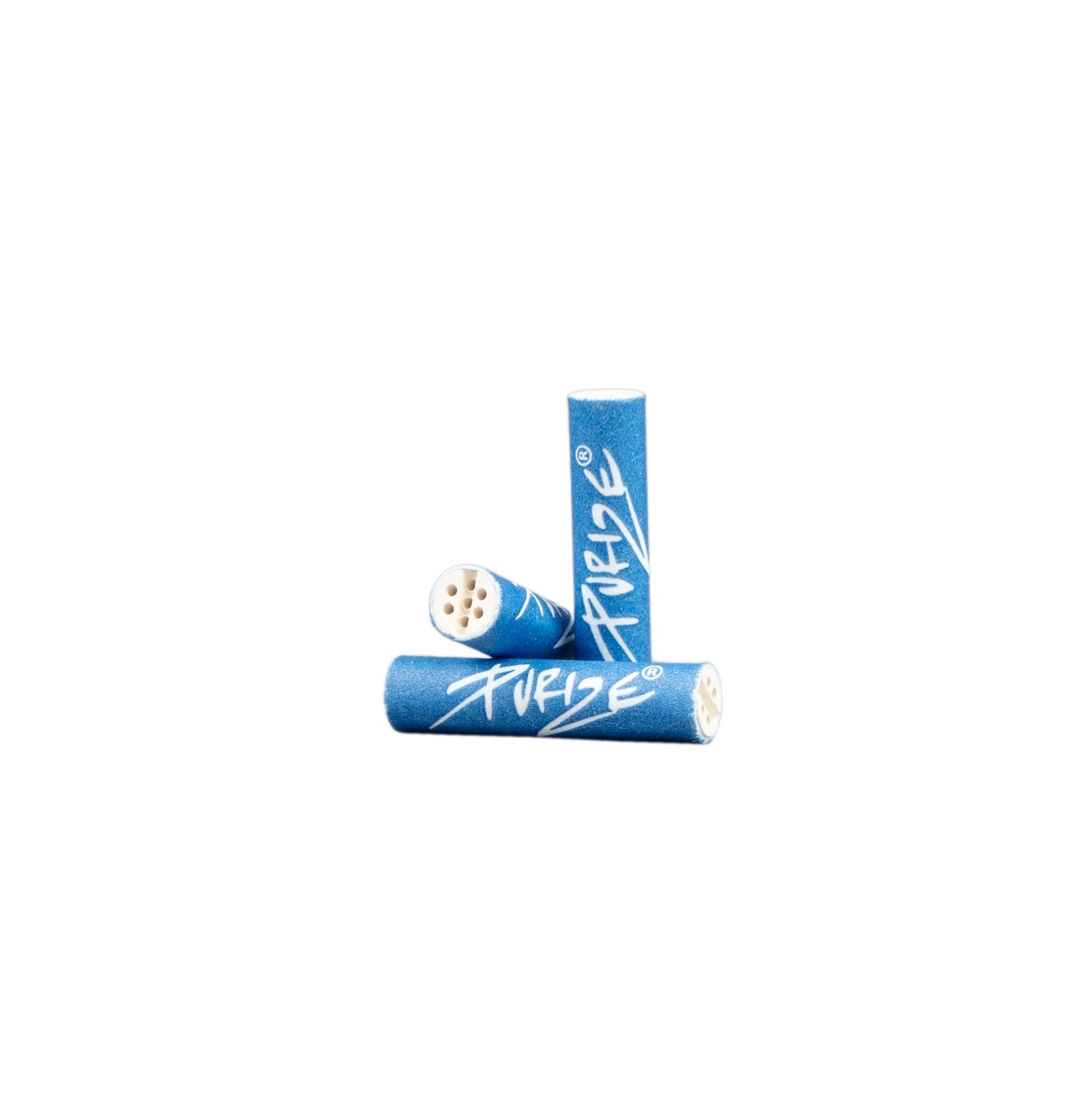 Purize Aktivkohlefilter XTRA Slim 100 Stück Glas Blau