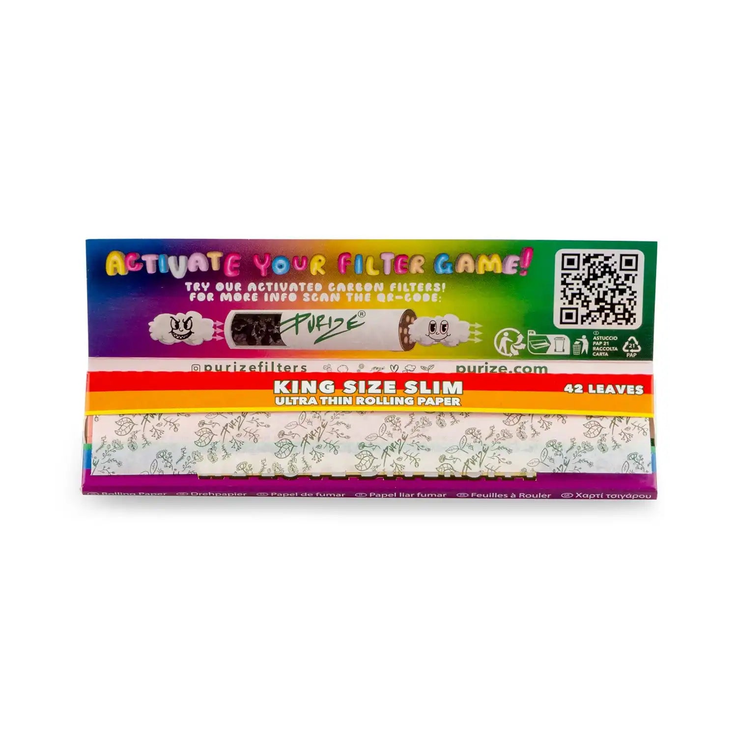 Purize King Size Slim Rainbow