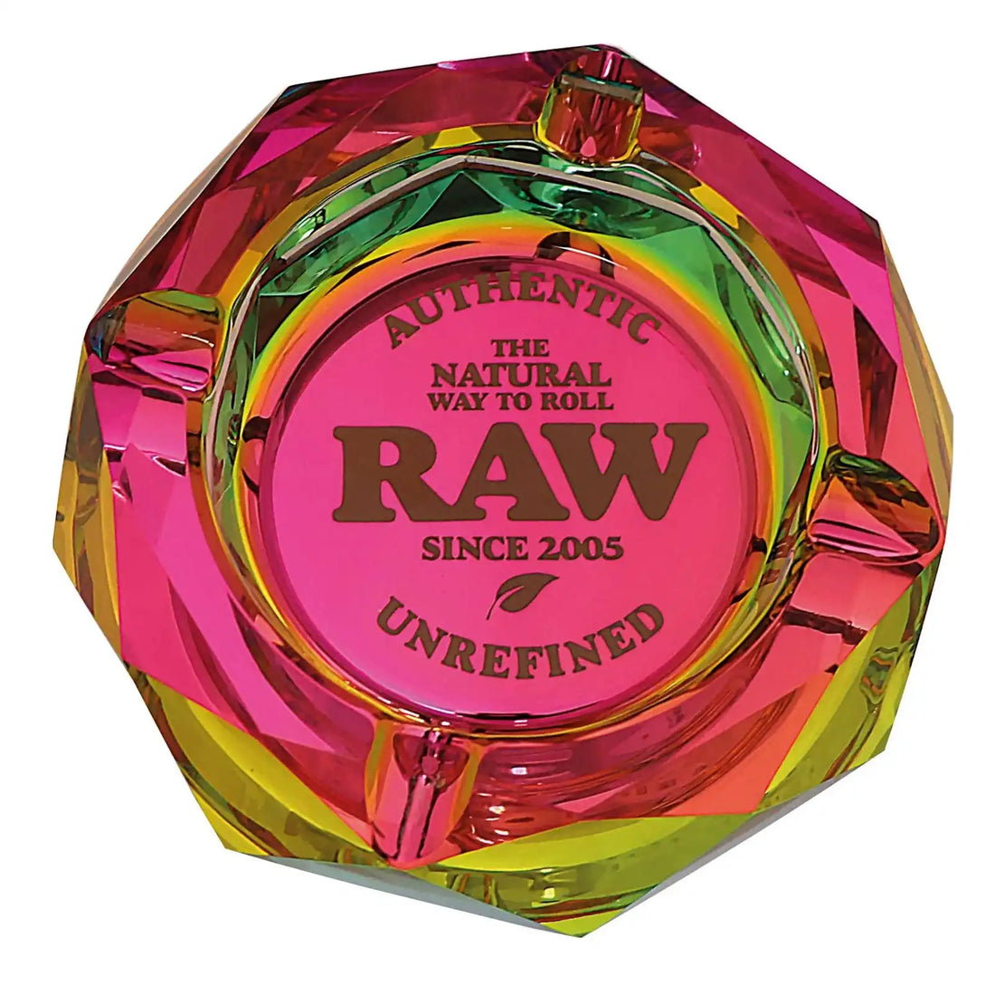 Raw Glas Aschenbecher Rainbow