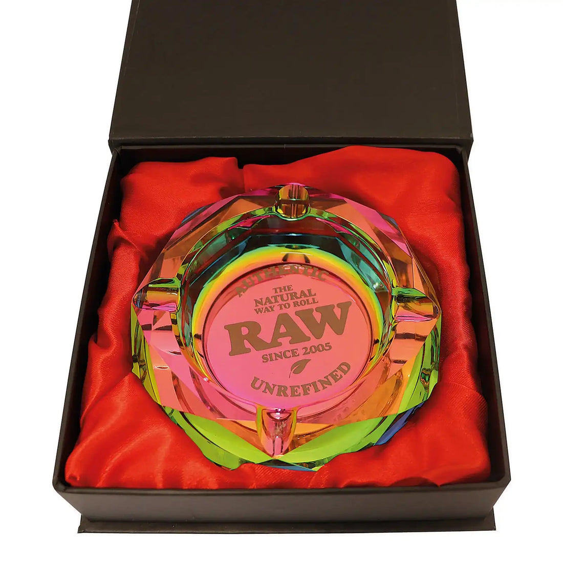 Raw Glas Aschenbecher Rainbow