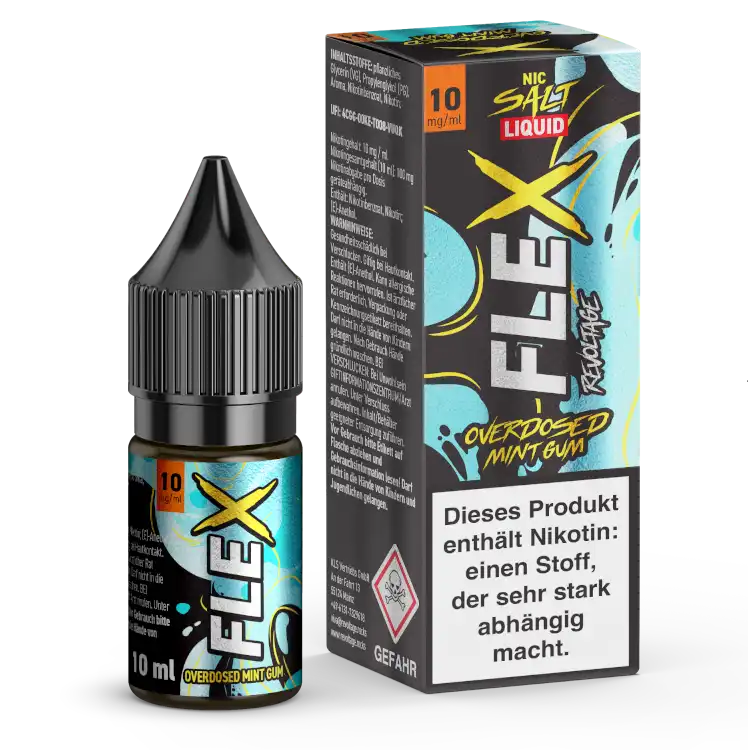 Revoltage Flex Nikotinsalz Liquid 10ml - Mint Gum 10mg