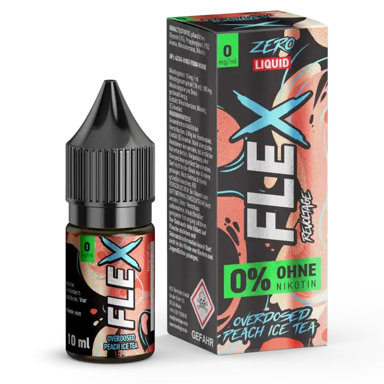 Revoltage Flex Nikotinsalz Liquid 10ml - Peach Ice Tea 0mg
