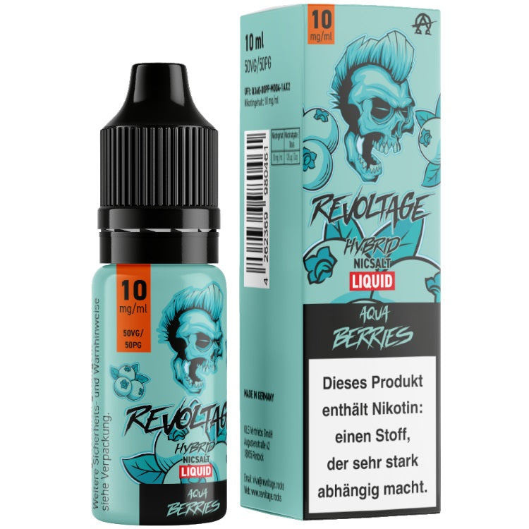 Revoltage Nikotinsalz Liquid 10 ml Aqua Berries 10 mg