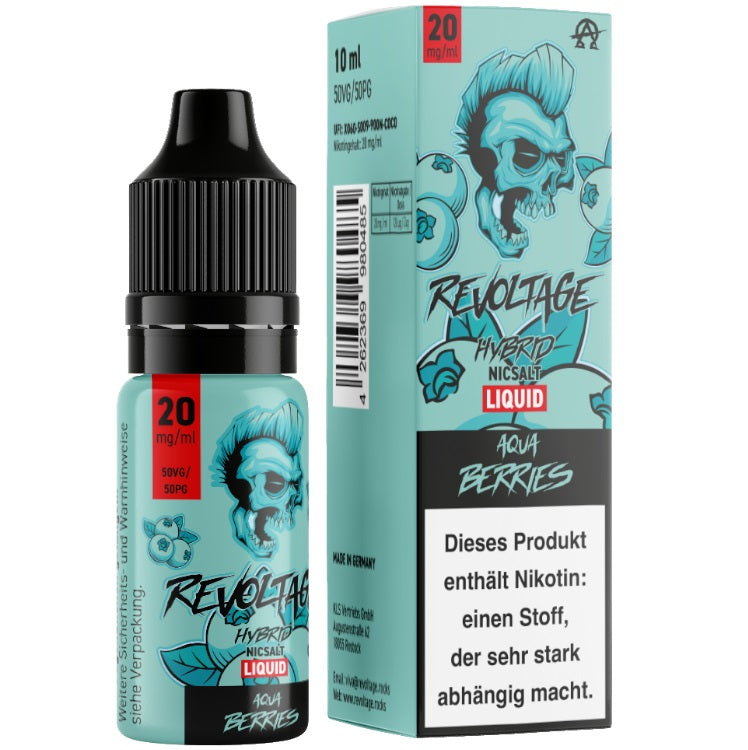 Revoltage Nikotinsalz Liquid 10 ml Aqua Berries 20 mg