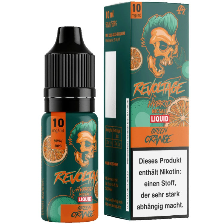 Revoltage Nikotinsalz Liquid 10 ml Green Orange 10 mg