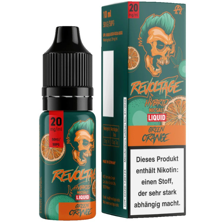 Revoltage Nikotinsalz Liquid 10 ml Green Orange 10 mg