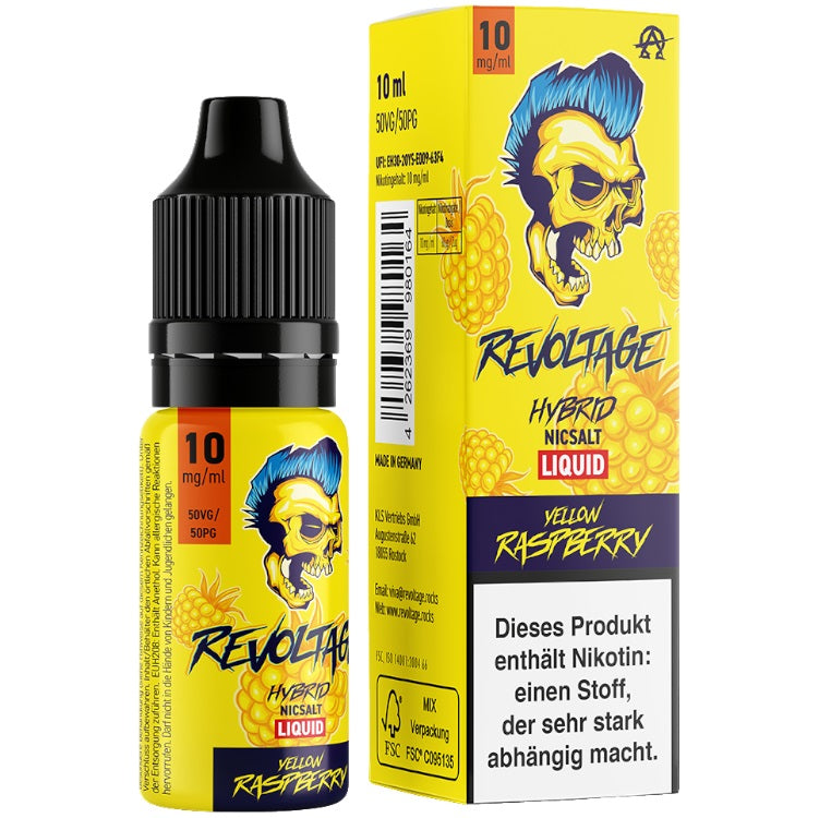 Revoltage Nikotinsalz Liquid 10 ml Yellow Raspberry 20 mg