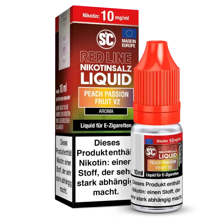 SC Nikotinsalz Liquid 10ml - Peach Passion Fruit V2 10mg