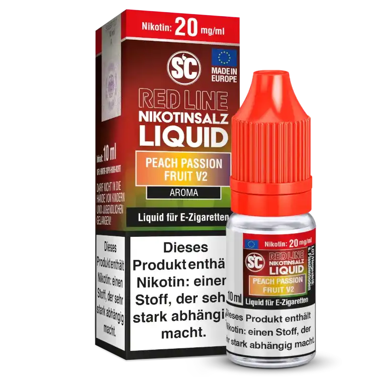 SC Nikotinsalz Liquid 10ml - Peach Passion Fruit V2 10mg
