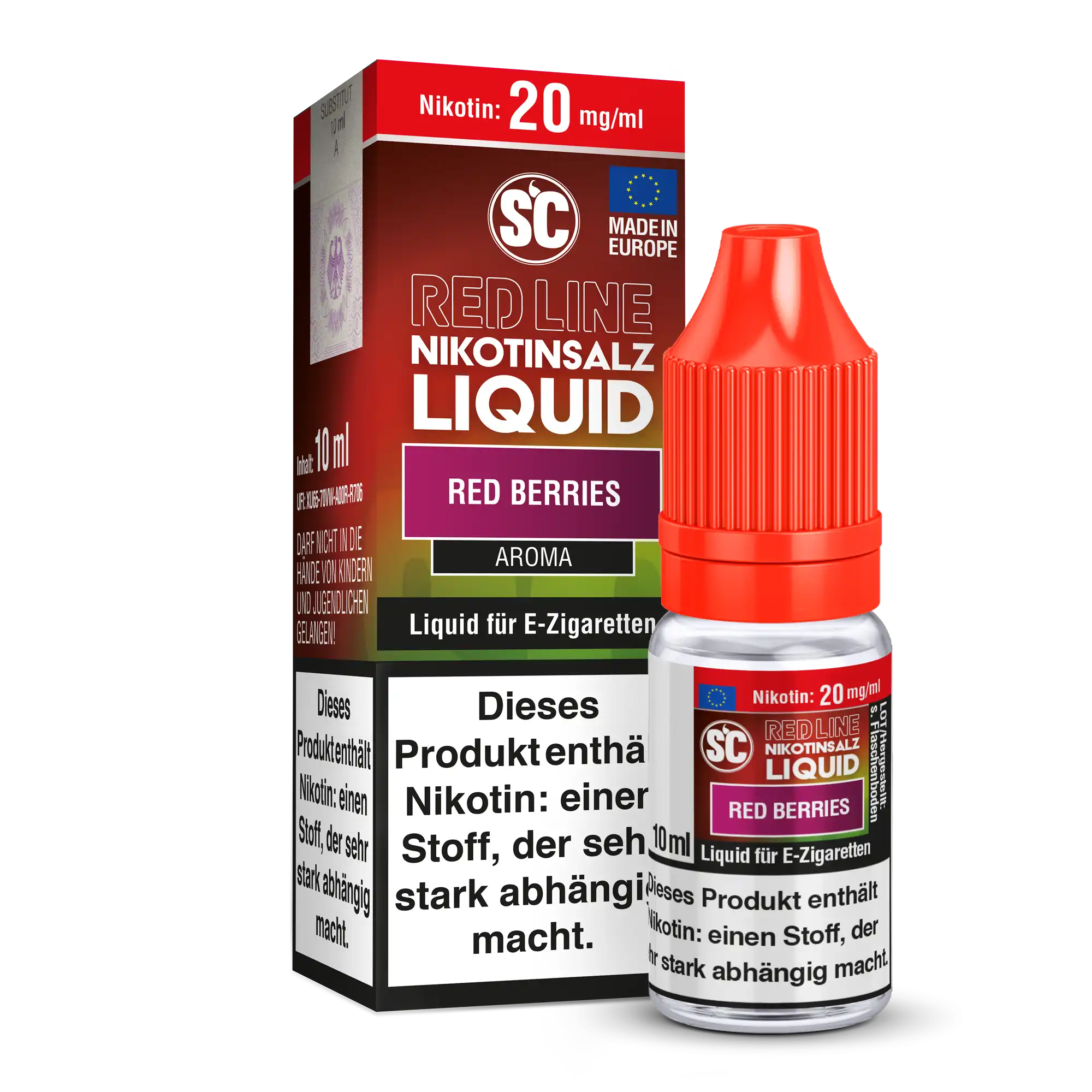 SC Nikotinsalz Liquid 10ml - Red Berries 20mg