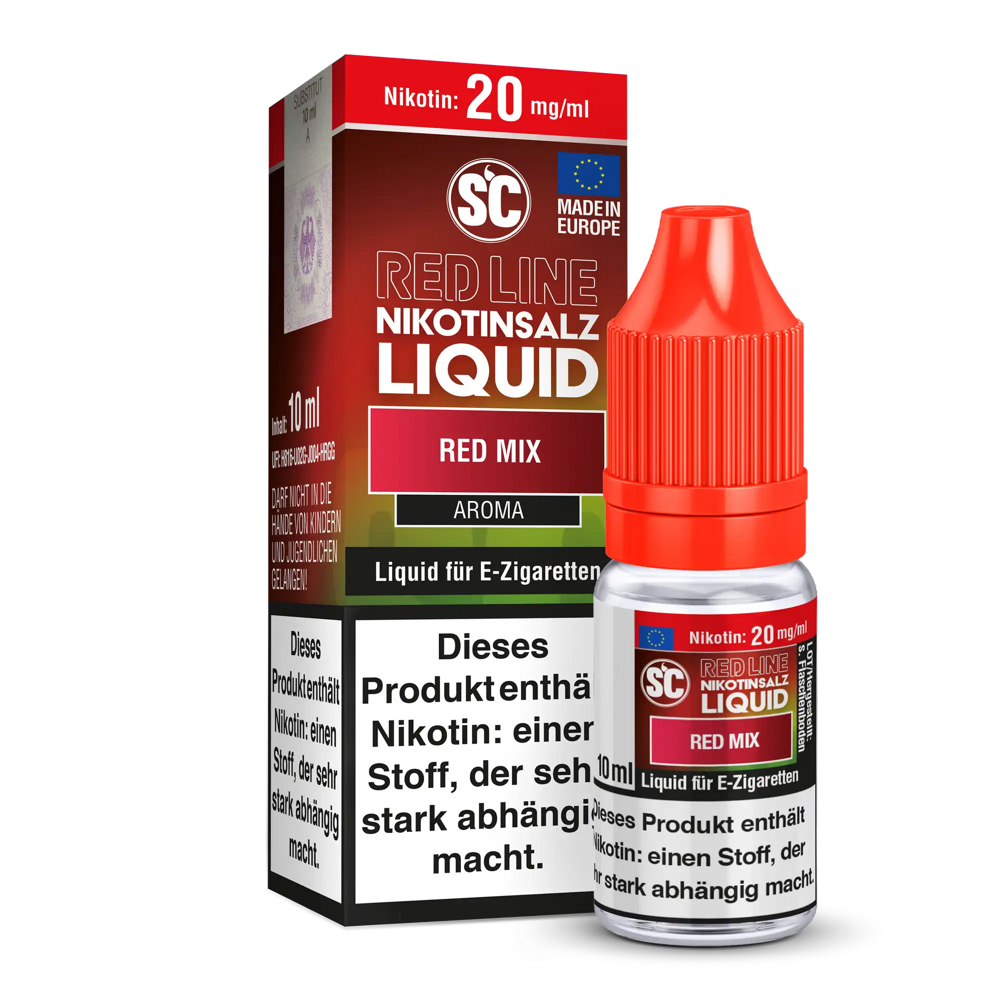 SC Nikotinsalz Liquid 10ml - Red Mix 20mg