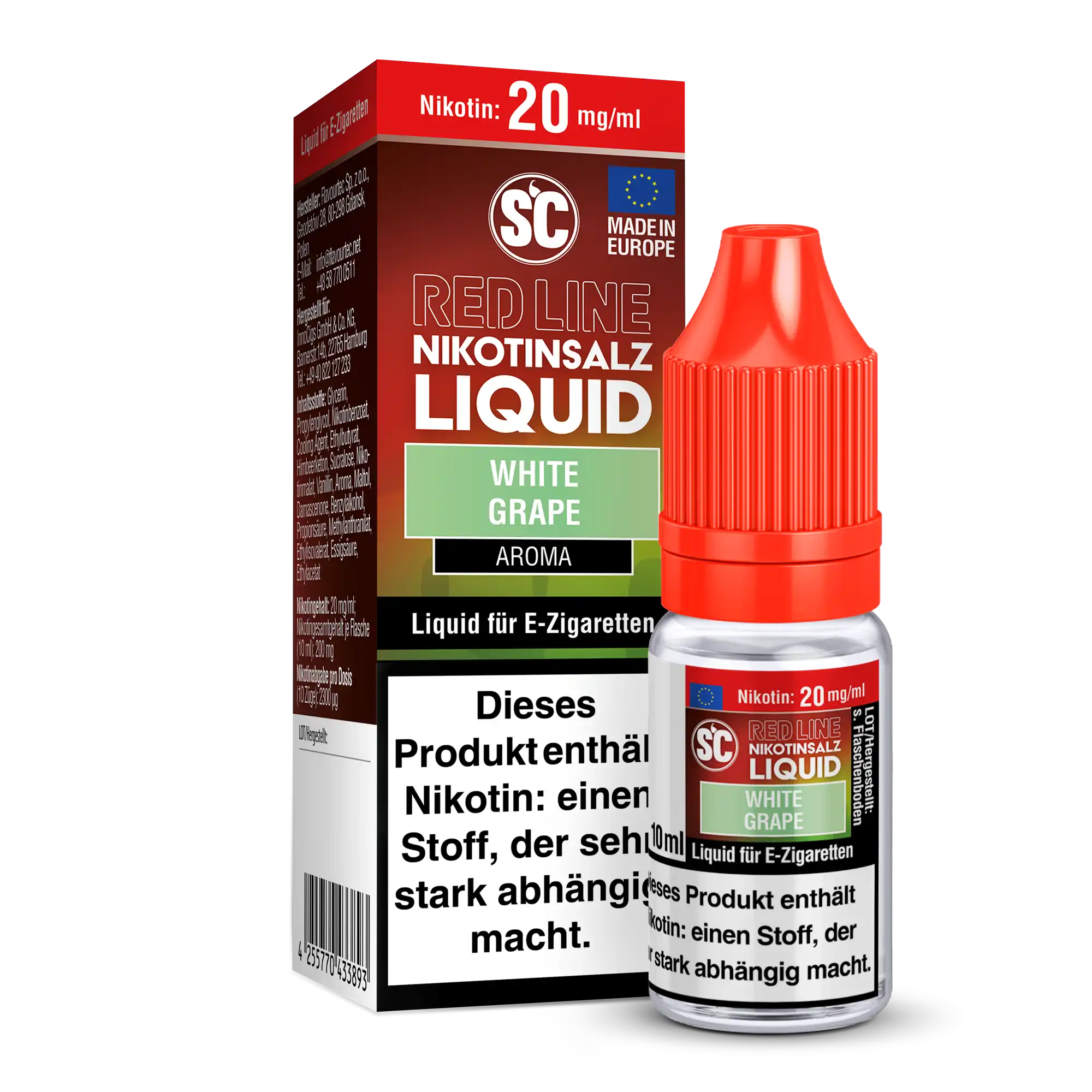 SC Nikotinsalz Liquid 10ml - White Grape 20mg