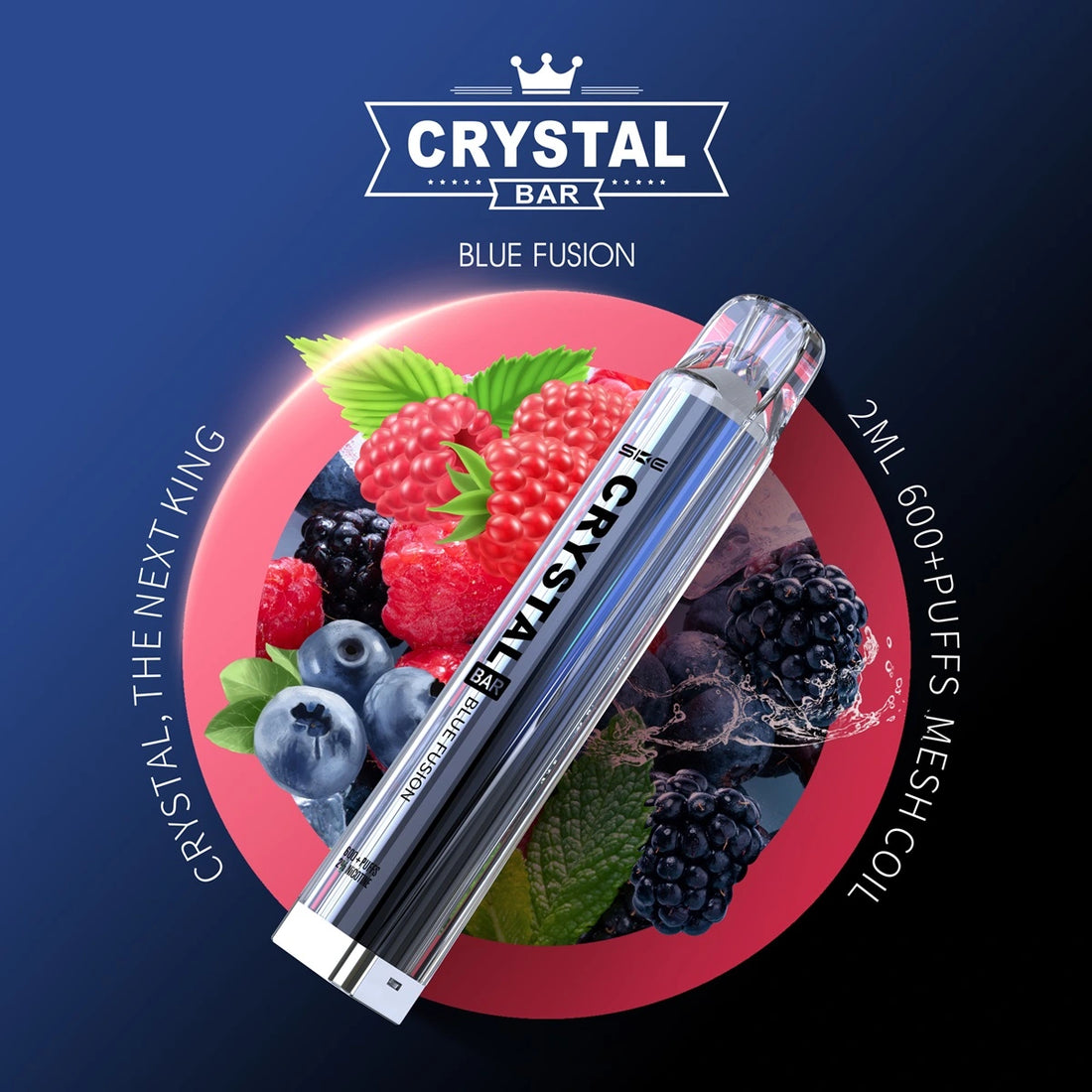 Einweg E-Zigarette SKE Crystal Bar 600 Blue Fusion