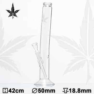 Sand - Leaf Hangover Bong - H:42cm - Ø:50mm - Schliff:18.8mm