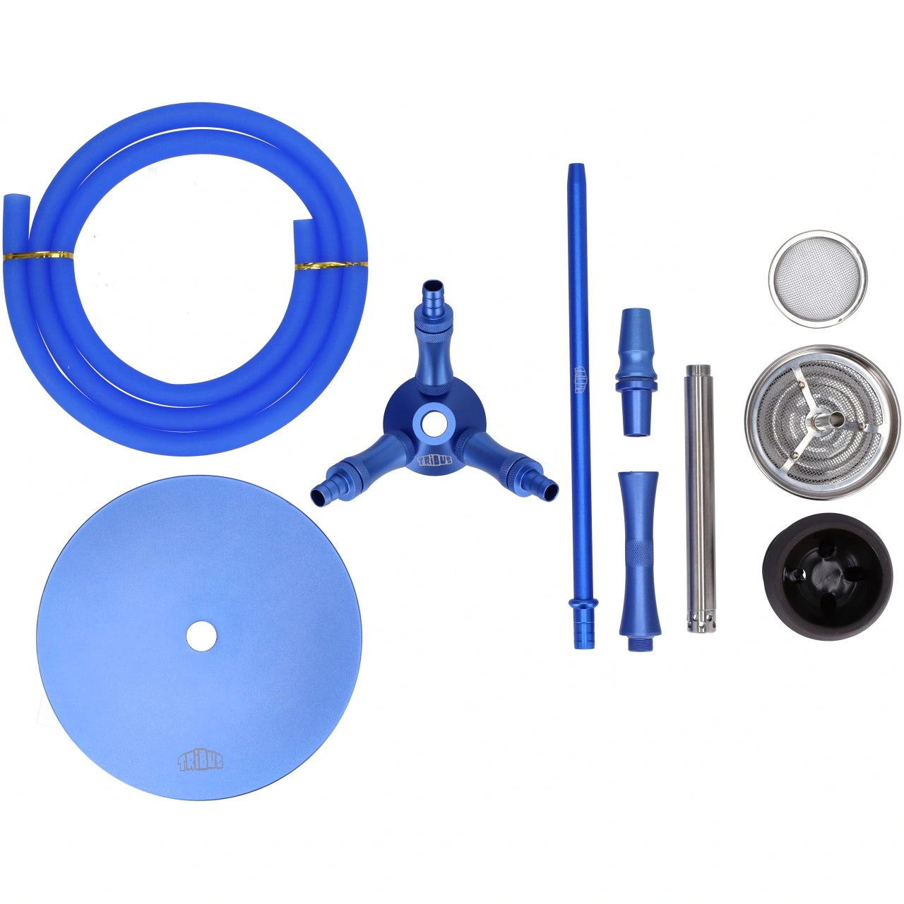 Wasserpfeife Aluminium Tribus Virus Blau