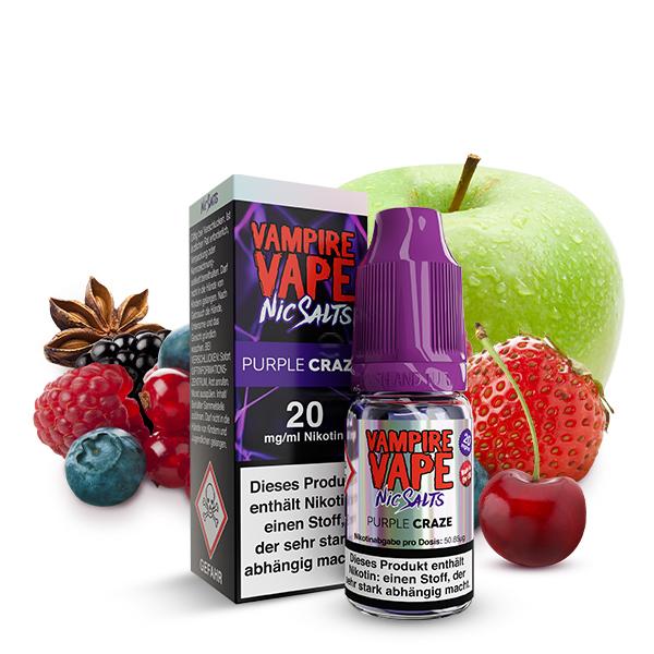 Vampire Vape Nikotinsalz Liquid 10ml - Purple Craze 20mg