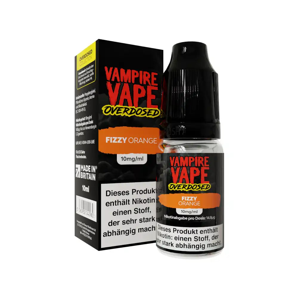 Vampire Vape Overdosed Nikotinsalz Liquid 10ml - Fizzy Orange 20mg